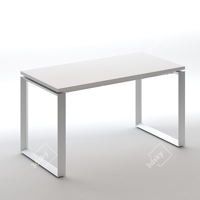 Sleek IKEA Executive Desk 3D model image 4