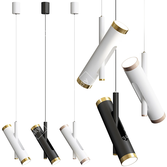 Favourite Duplex Pendant Light 3D model image 1