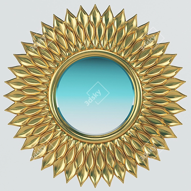 Modern Reflections Mirrored Wall Decor 3D model image 1