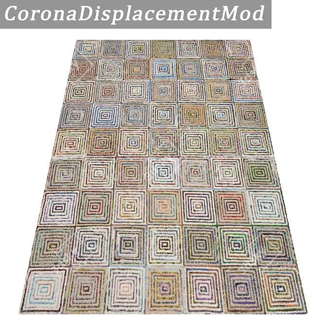 Title: Luxury Carpet Set: High-quality Textures 3D model image 4