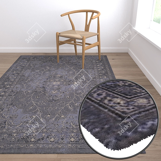 Versatile High-Quality Carpet Set 3D model image 5