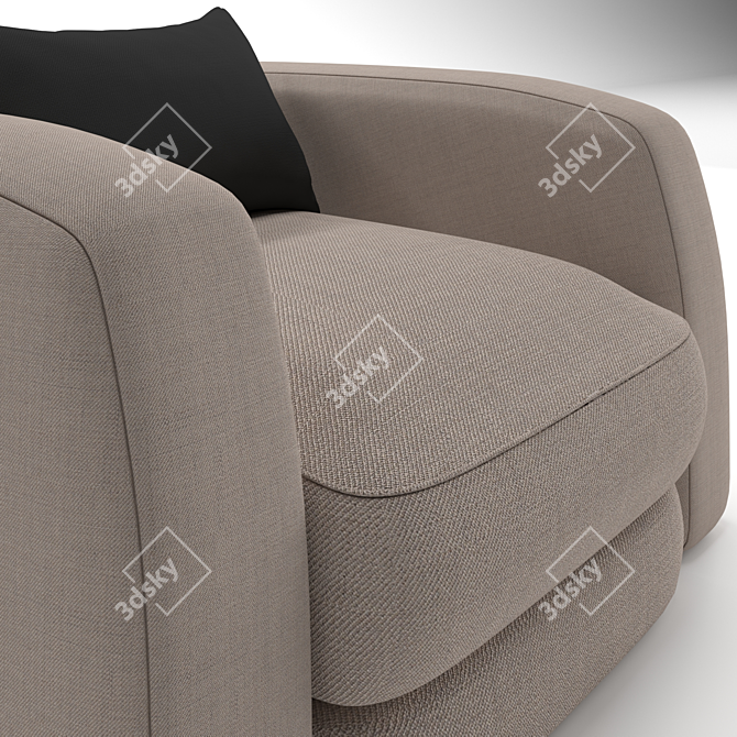  Modern Divan Sofa: Stylish and Comfortable 3D model image 6