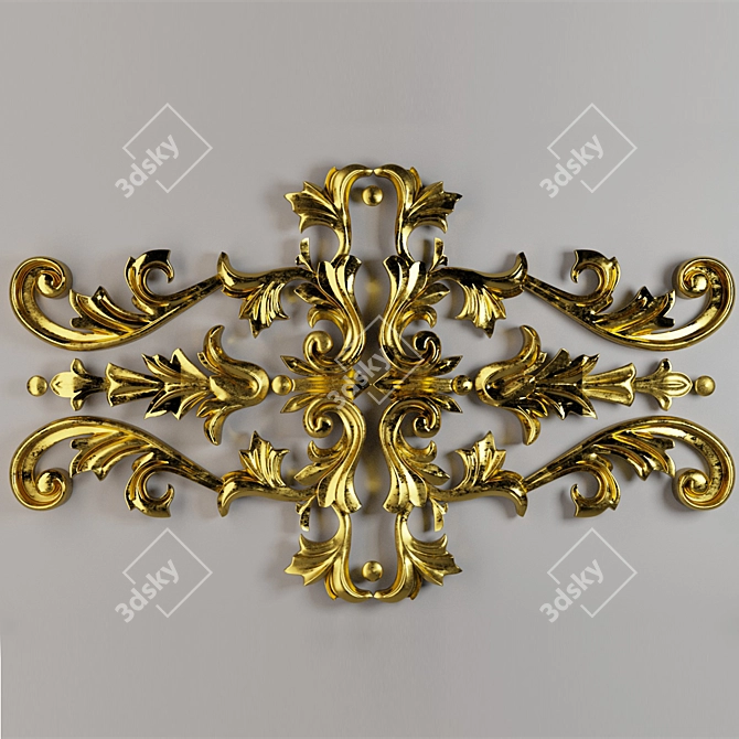 3D Trim Ornament Set 3D model image 1