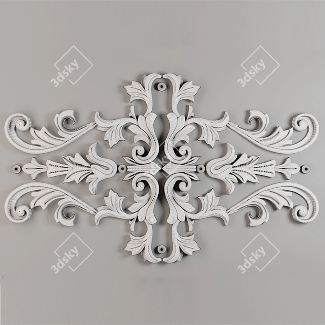 3D Trim Ornament Set 3D model image 2