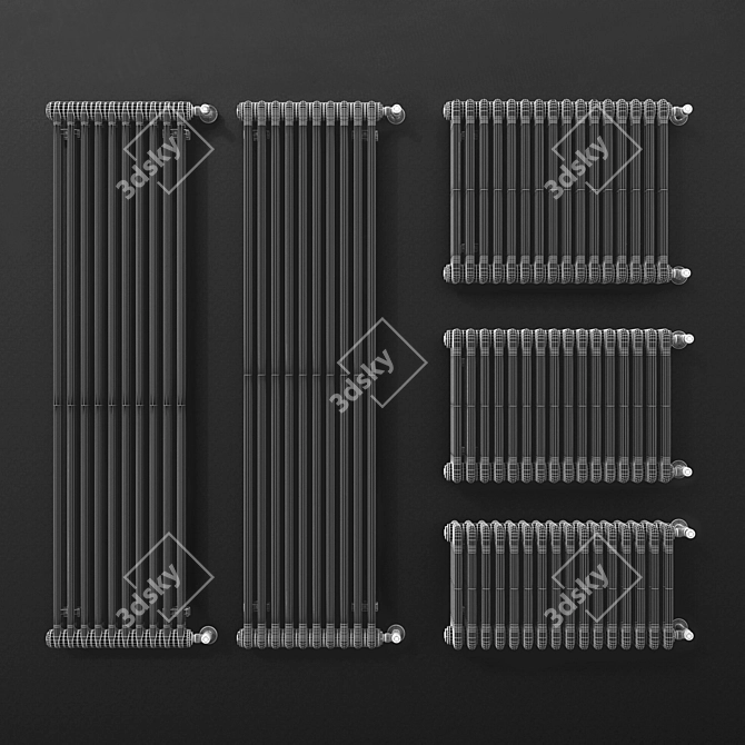 Irsap Tesi Tubular Radiator 3D model image 3