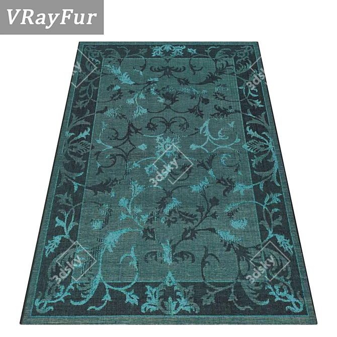 High-Quality Carpet Set 3D model image 2