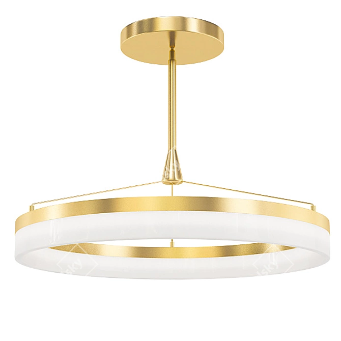 Modern Gold Chandelier Collection 3D model image 2