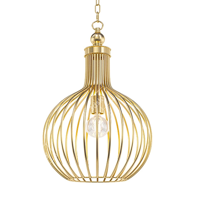 Modern Gold Chandelier Collection 3D model image 4