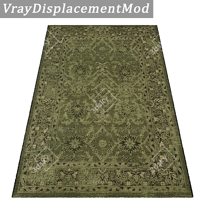 Luxury Carpets Set - High-Quality Textures 3D model image 3