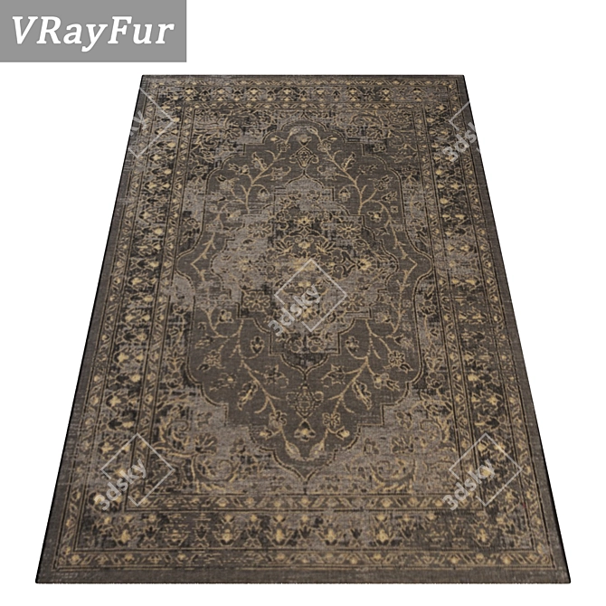 High-Quality Carpet Set 3D model image 2