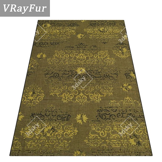 High-Quality Carpet Set 3D model image 2