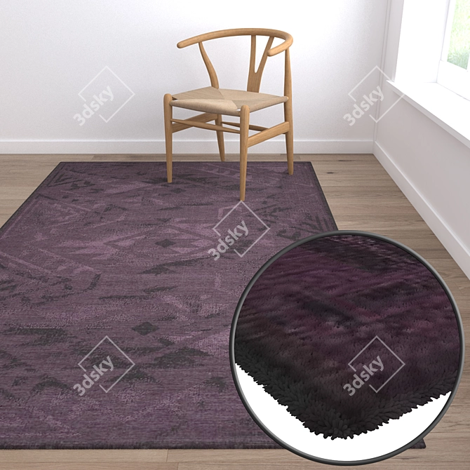 Premium Carpet Set: 3 High-Quality Textures 3D model image 5