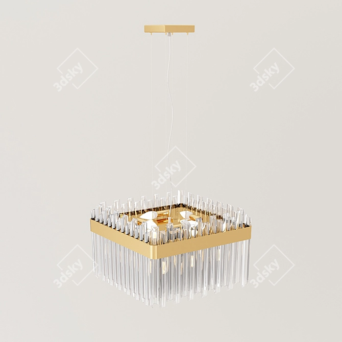 Elegant Crystal Chandelier: Cloyd 10597 3D model image 1