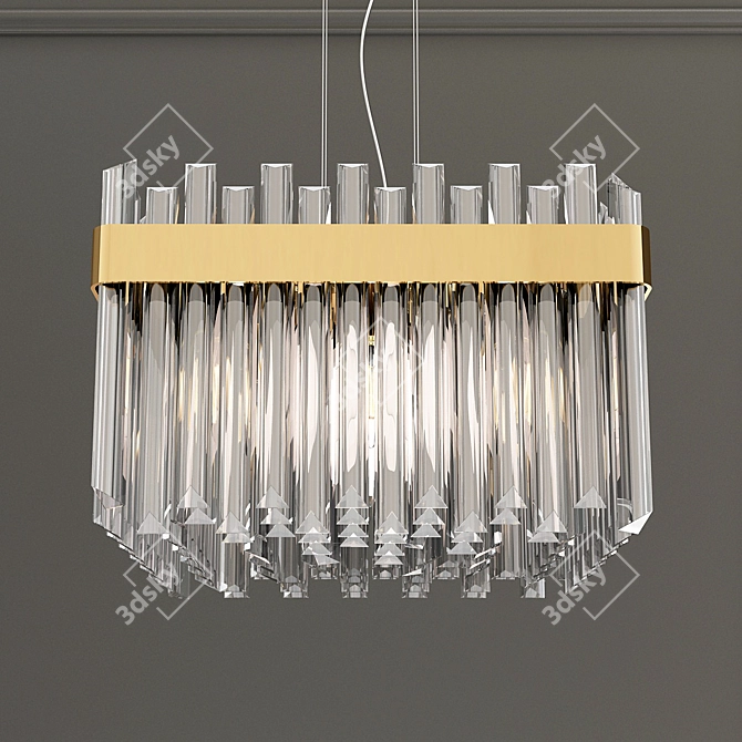 Elegant Crystal Chandelier: Cloyd 10597 3D model image 2