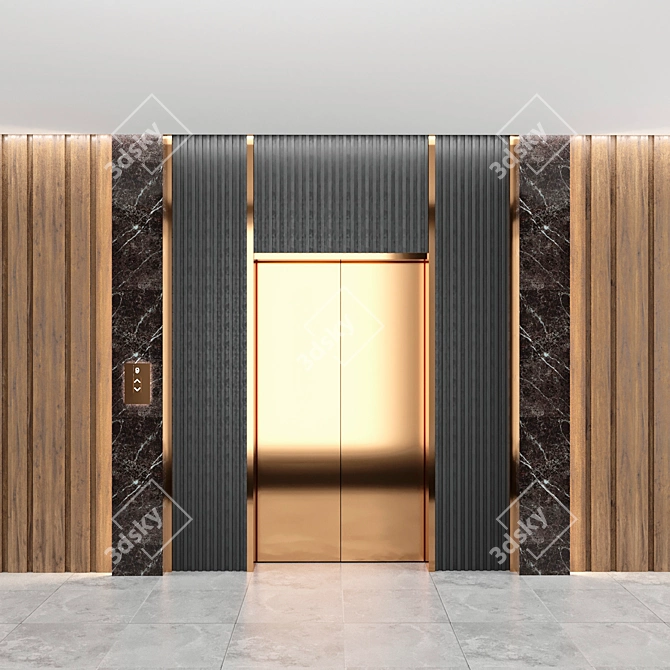 Elevating Wall Panels 3D model image 2