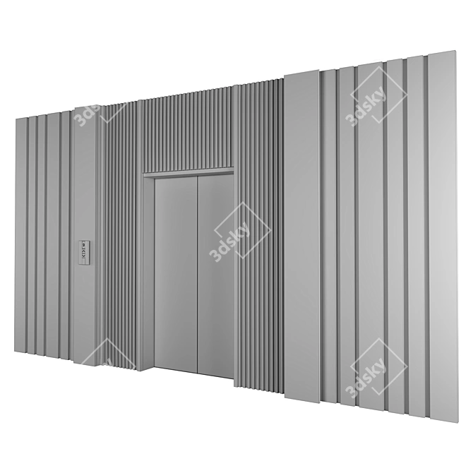 Elevating Wall Panels 3D model image 3