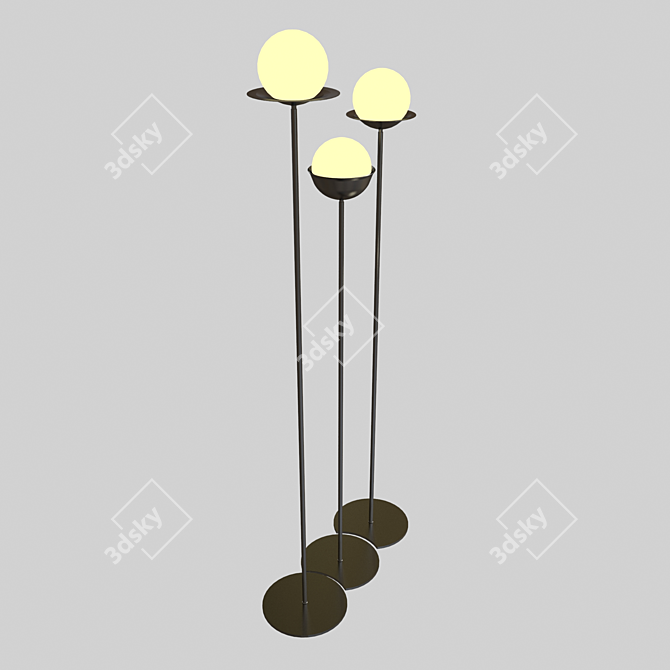 Italian Netta Piantana Floor Lamp 3D model image 2