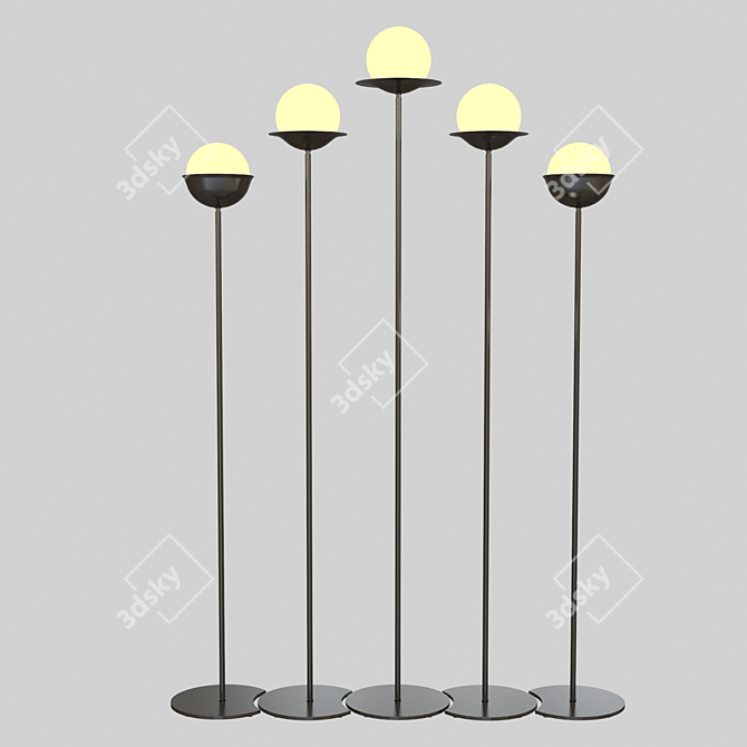 Italian Netta Piantana Floor Lamp 3D model image 3