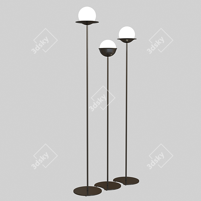 Italian Netta Piantana Floor Lamp 3D model image 7