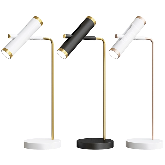 Favourite Duplex 2324-2T: Stylish Dual Lamp 3D model image 1