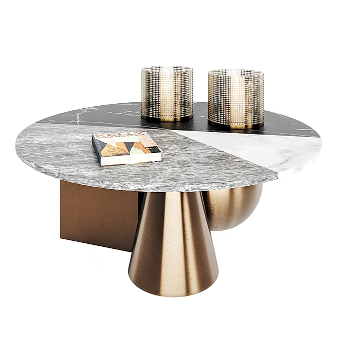 Tricolori Coffee Table: Distinctive Design, Superior Style 3D model image 1