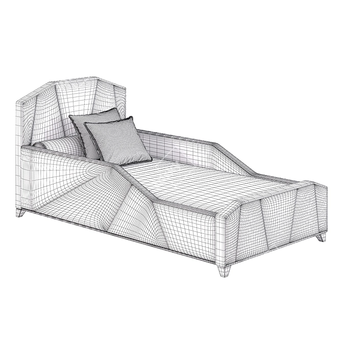 Morgan Children's Bed: Stylish and Functional 3D model image 3