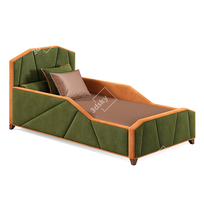 Morgan Children's Bed: Stylish and Functional 3D model image 6