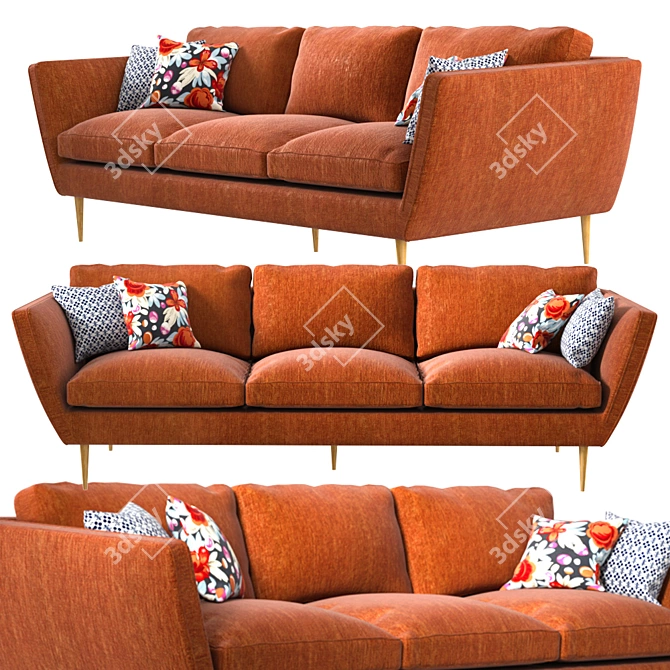 Cozy and Stylish: Sofa Teddy by Sits 3D model image 1