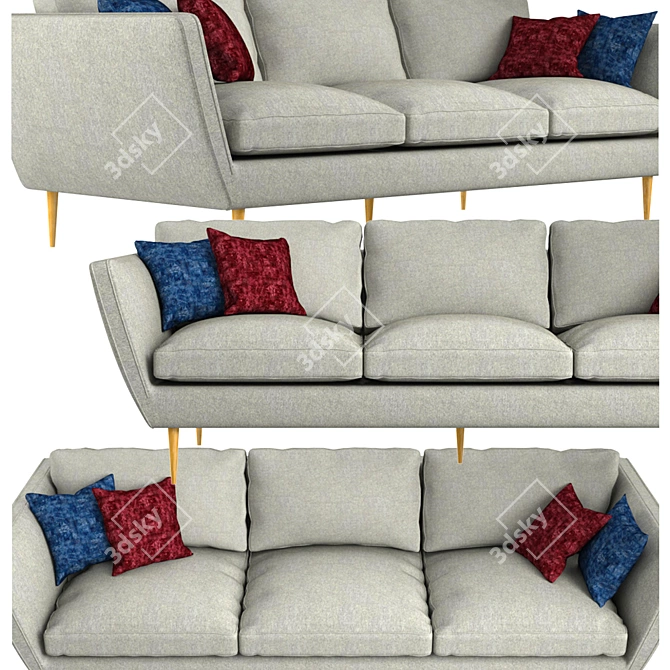 Cozy and Stylish: Sofa Teddy by Sits 3D model image 2