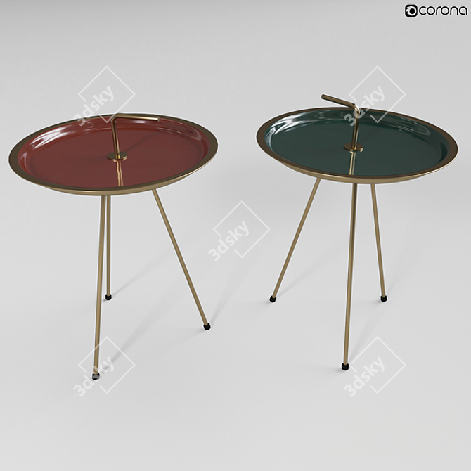 Miami Table | Sleek and Stylish 3D model image 1