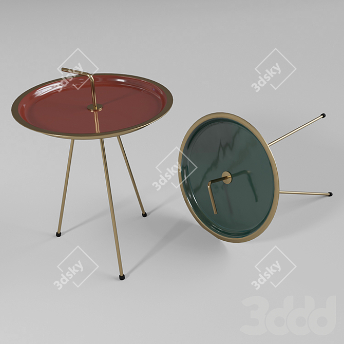 Miami Table | Sleek and Stylish 3D model image 2