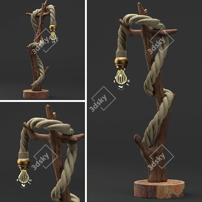 Wooden Light Collection 3D model image 3
