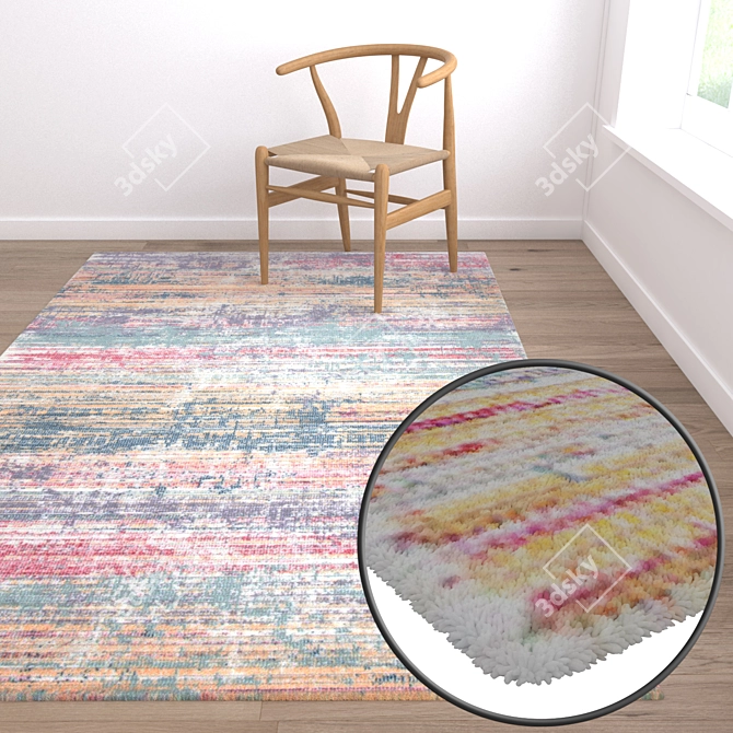 Versatile High-Quality Carpet Set 3D model image 5