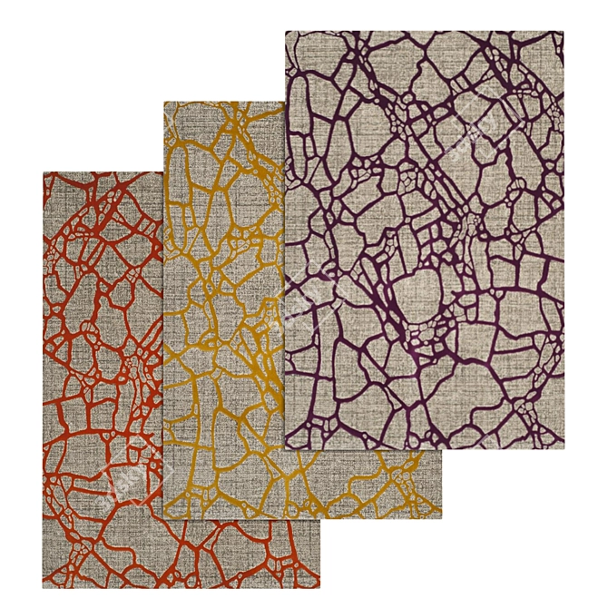 High-Quality Carpet Set 3D model image 1