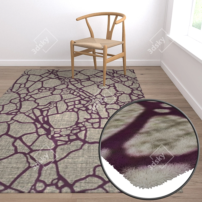 High-Quality Carpet Set 3D model image 5