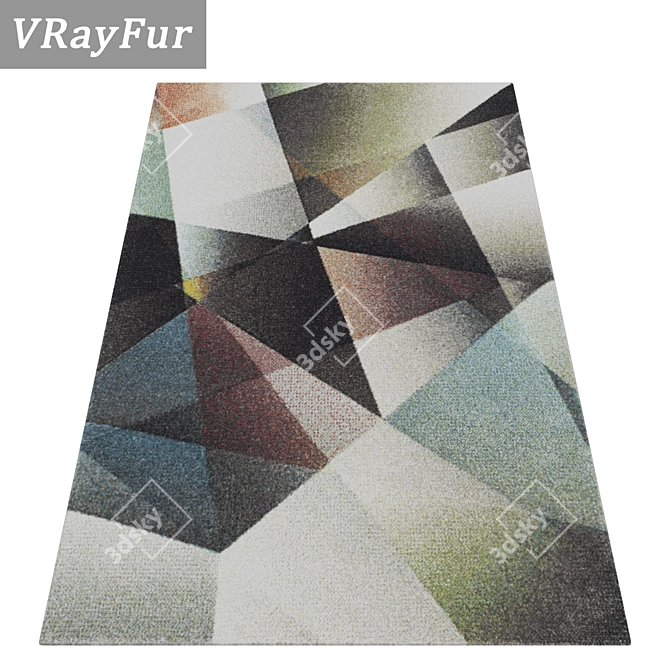 Luxury Carpets Set 385 | High Quality Textures 3D model image 2