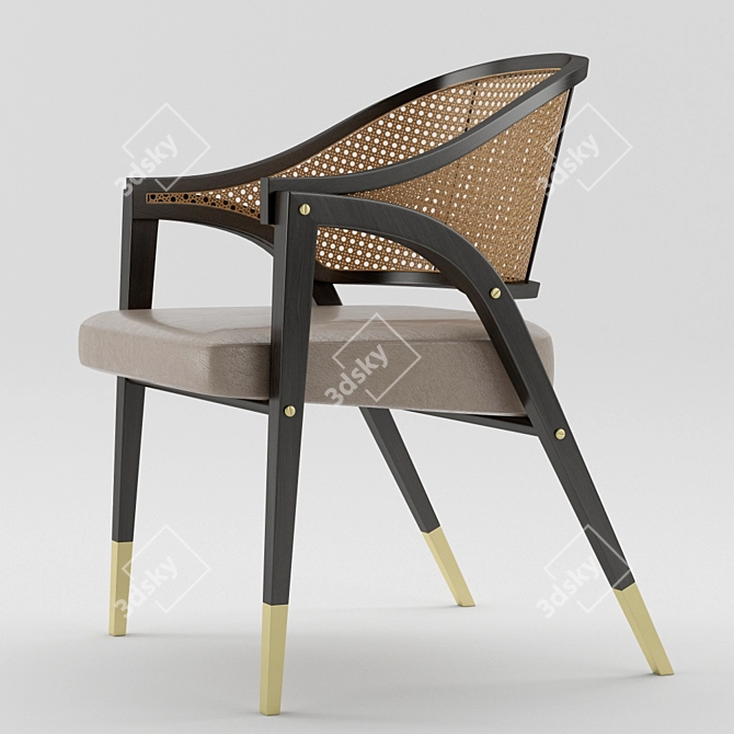 Mid-Century A-Frame Chair by Wormley 3D model image 1