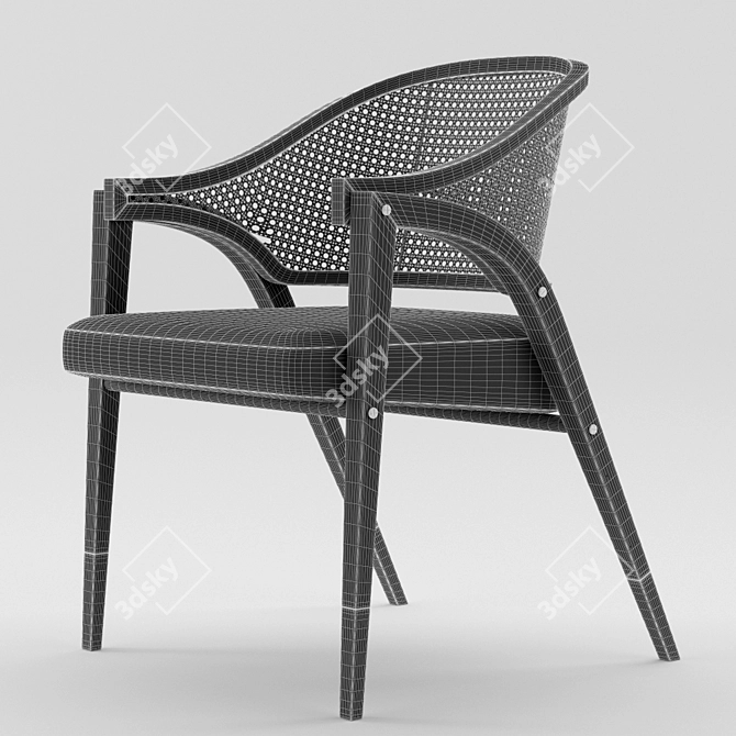 Mid-Century A-Frame Chair by Wormley 3D model image 3