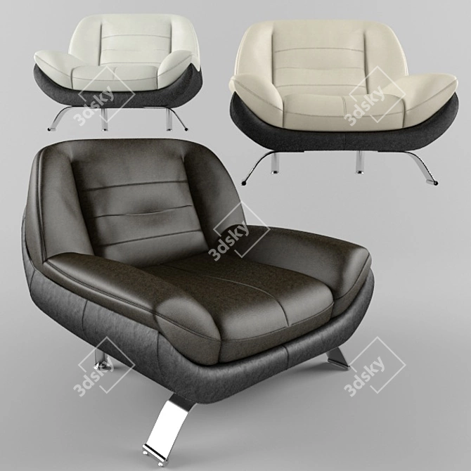 Modern Gala Collection Armchair 3D model image 1