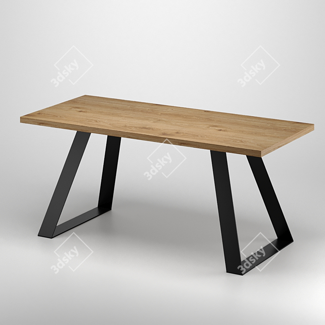 2015 Table - Millimeter Units, 3Ds Max, OBJ, FBX 3D model image 3