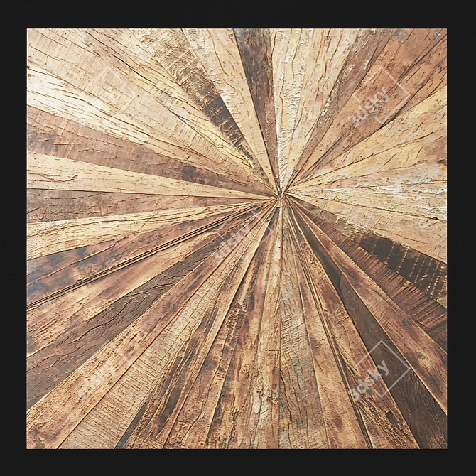 Eco Wood Wall Art 3D model image 1