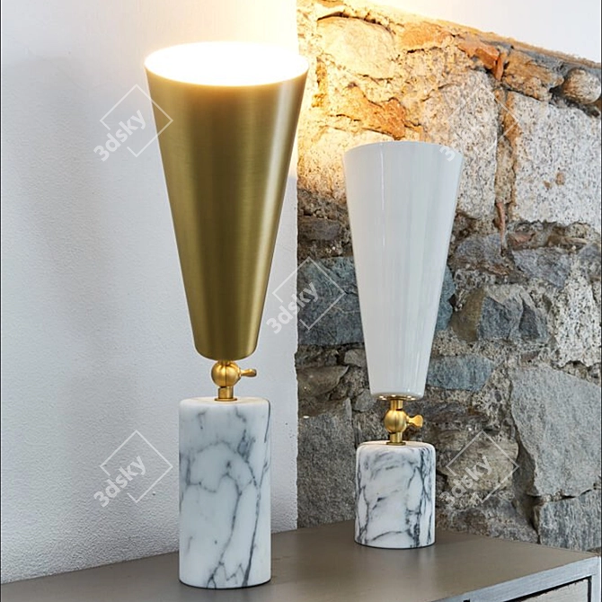 Elegant Table Lamp: TATO Italia Vox 3D model image 3