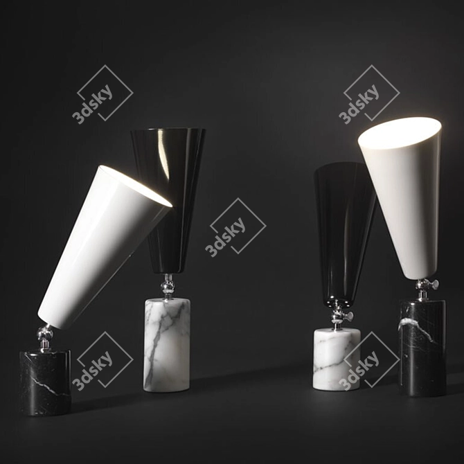 Elegant Table Lamp: TATO Italia Vox 3D model image 5