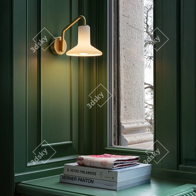 TATO Italia OLLY APPLIQUE: Elegant Brass Wall Sconce 3D model image 3