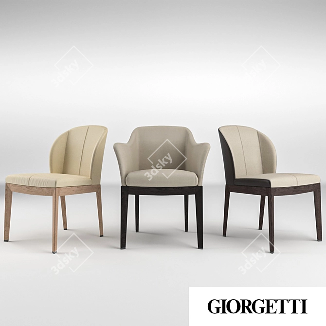 Giorgetti Normal Chairs 3D model image 1