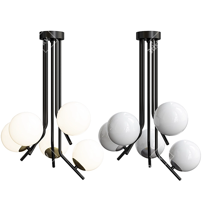 Jupiter TIM 1733 & 1737 Chandelier 3D model image 1