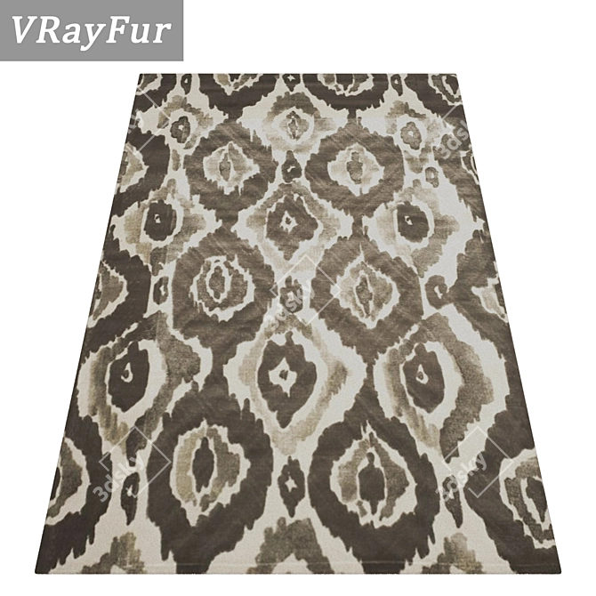 Luxury Rug Collection 387 3D model image 2