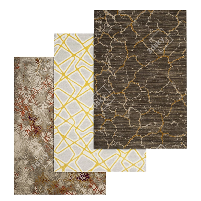 Luxury Carpet Set: High-Quality Textures & Multiple Variations 3D model image 1