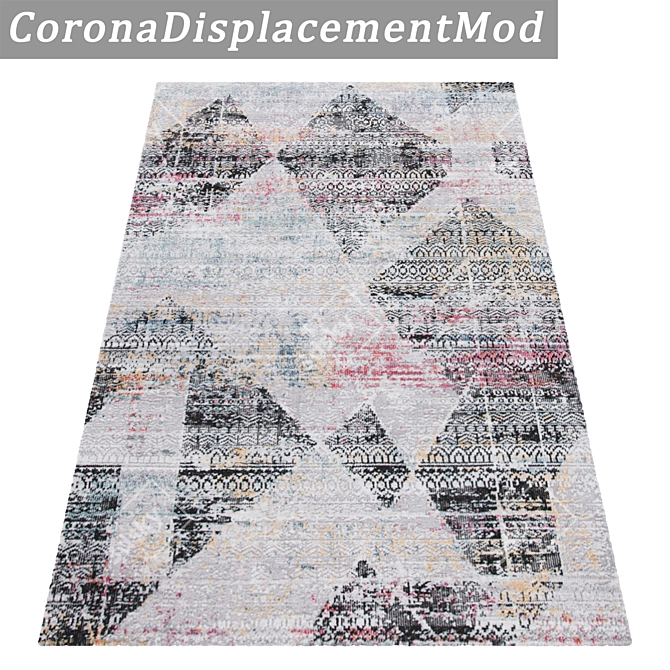 Modern Carpets Set 391 - High-Quality Textures & Versatile Usage 3D model image 4