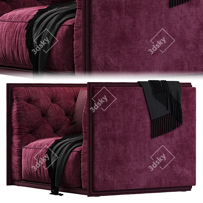 Classic Elegance: NAPOLEON Armchair 3D model image 3